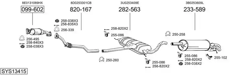 BOSAL SYS13415
