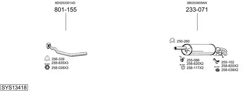 BOSAL SYS13418