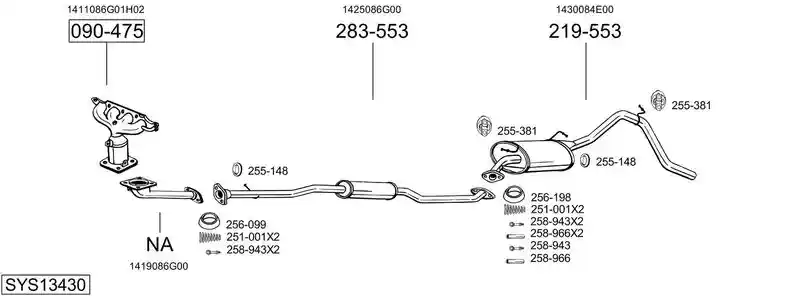 BOSAL SYS13430