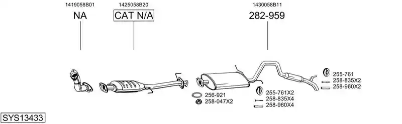 BOSAL SYS13433