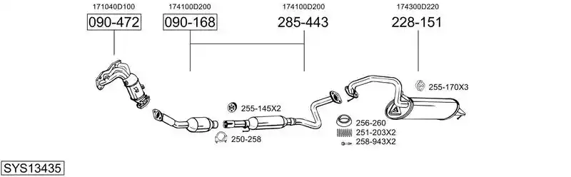 BOSAL SYS13435