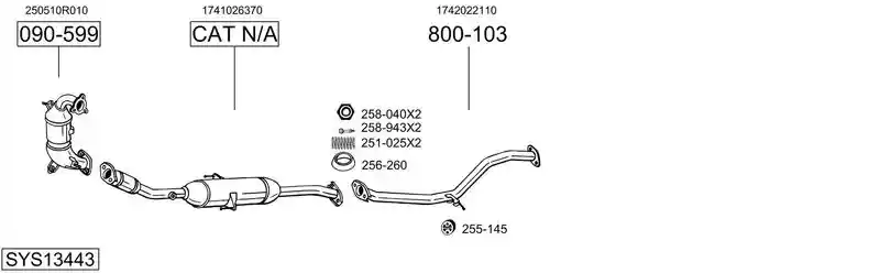 BOSAL SYS13443