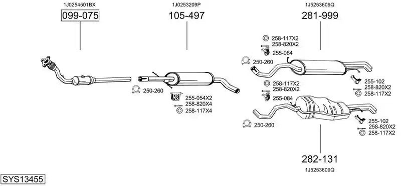 BOSAL SYS13455