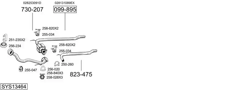 BOSAL SYS13464