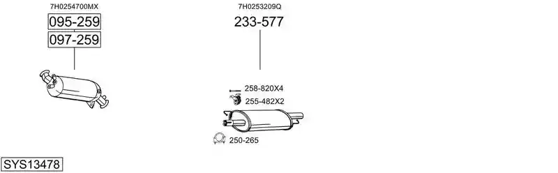 BOSAL SYS13478