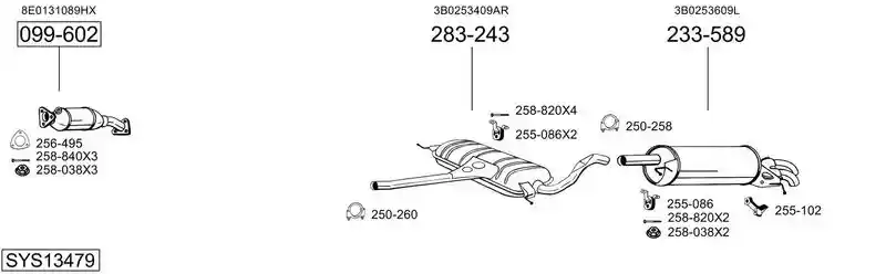 BOSAL SYS13479