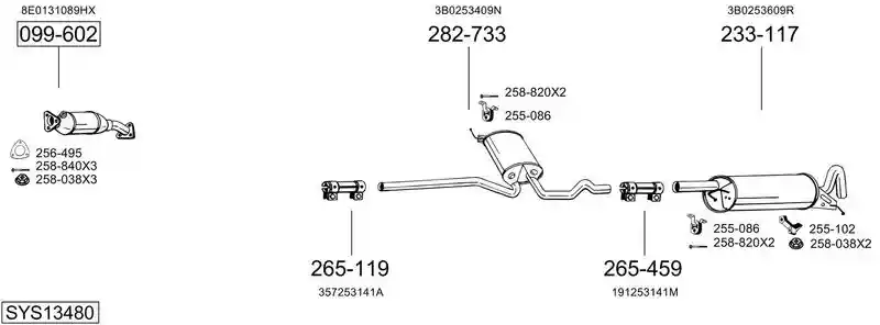 BOSAL SYS13480