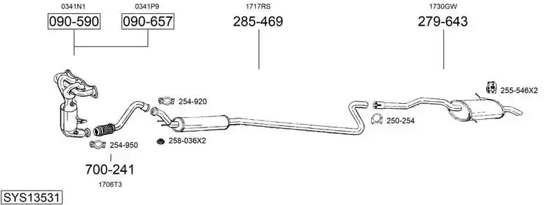 BOSAL SYS13531