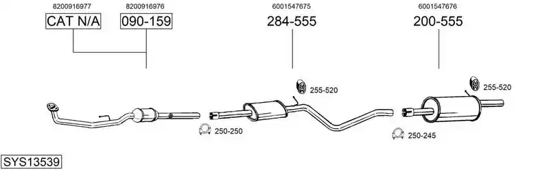BOSAL SYS13539