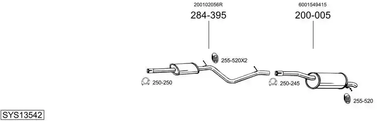 BOSAL SYS13542