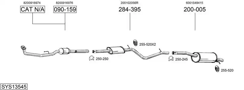BOSAL SYS13545