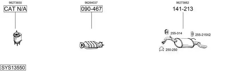BOSAL SYS13550