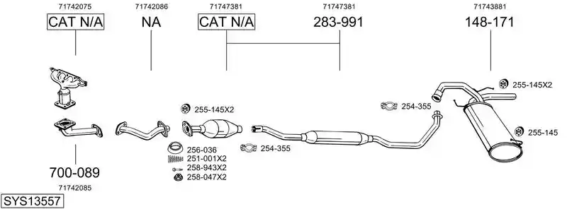 BOSAL SYS13557