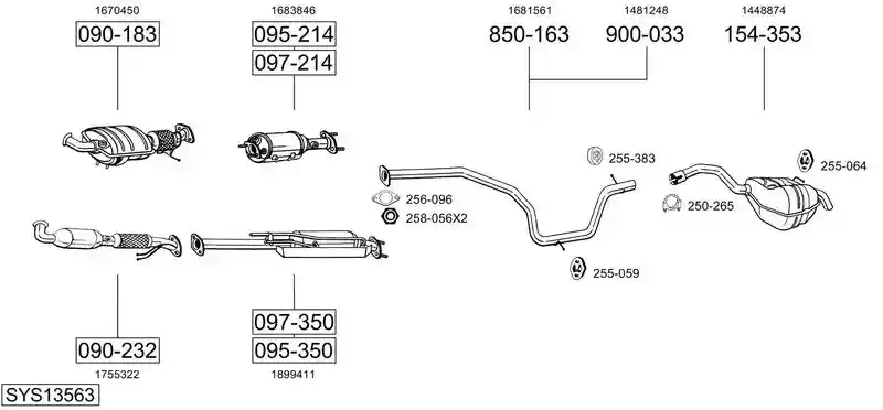 BOSAL SYS13563