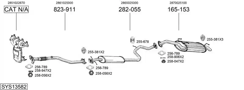 BOSAL SYS13582