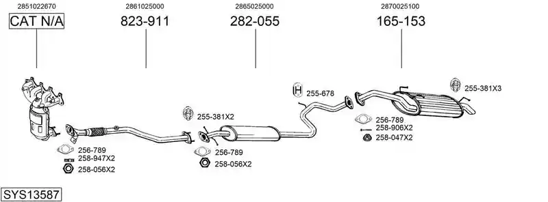 BOSAL SYS13587