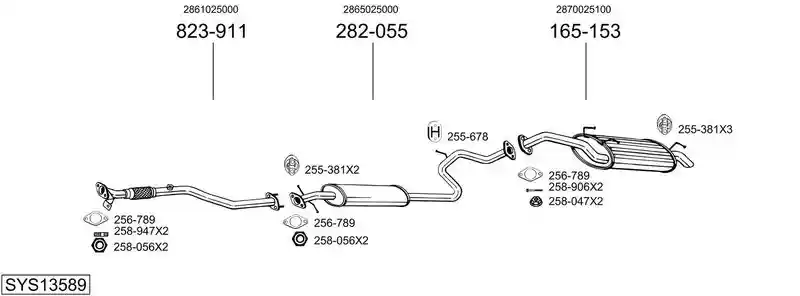 BOSAL SYS13589