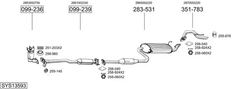 BOSAL SYS13593