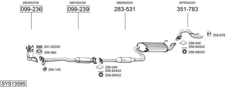 BOSAL SYS13595