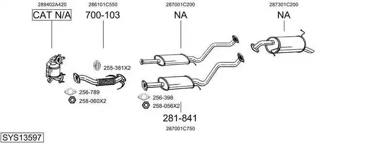 BOSAL SYS13597