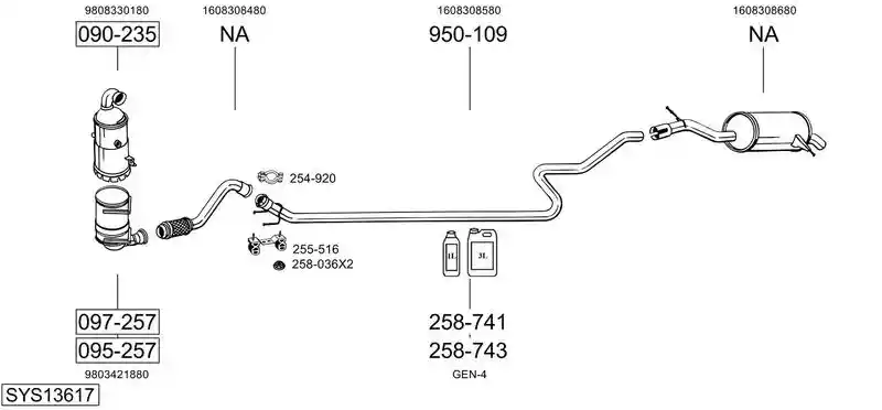 BOSAL SYS13617