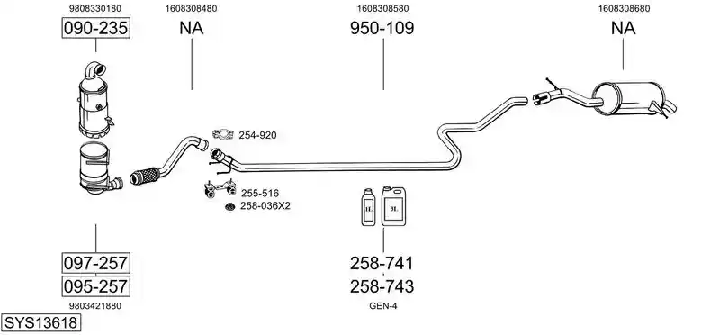 BOSAL SYS13618