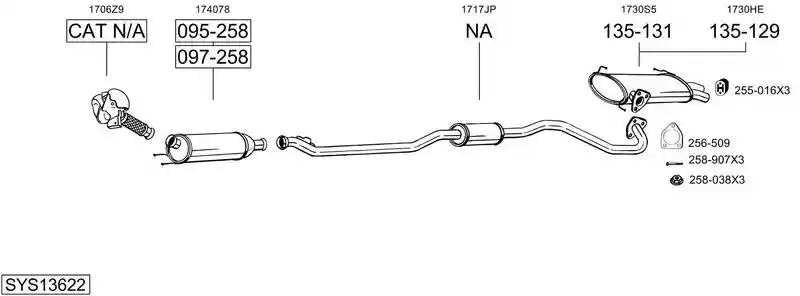 BOSAL SYS13622