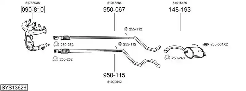 BOSAL SYS13626