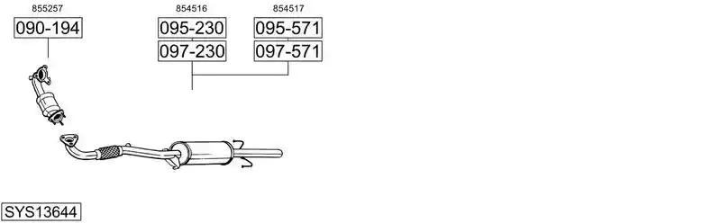 BOSAL SYS13644