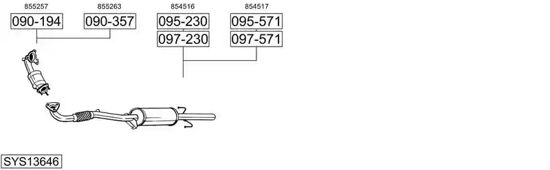 BOSAL SYS13646