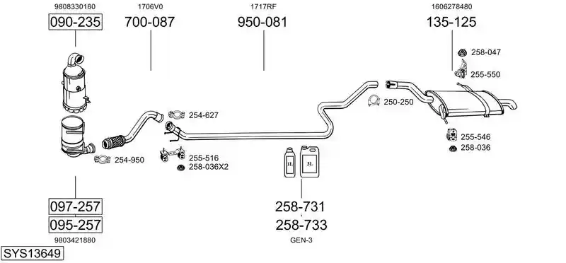 BOSAL SYS13649