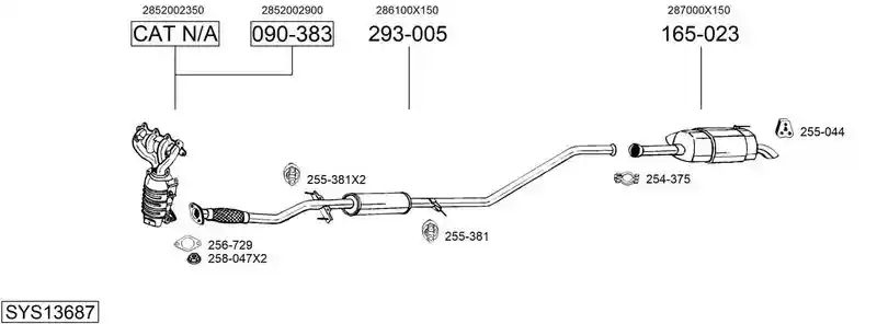 BOSAL SYS13687