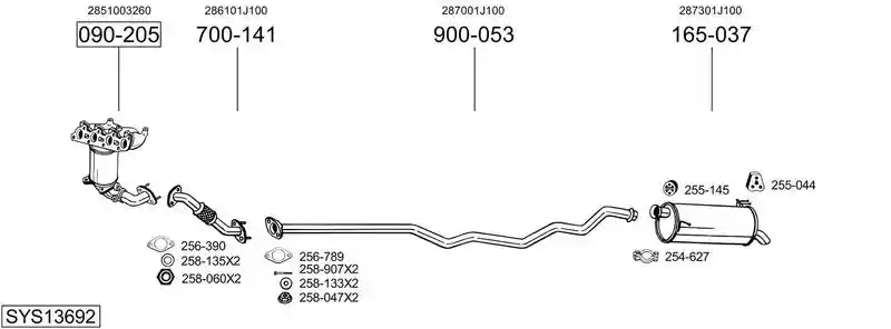 BOSAL SYS13692