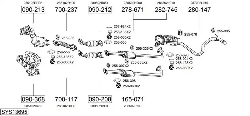 BOSAL SYS13695