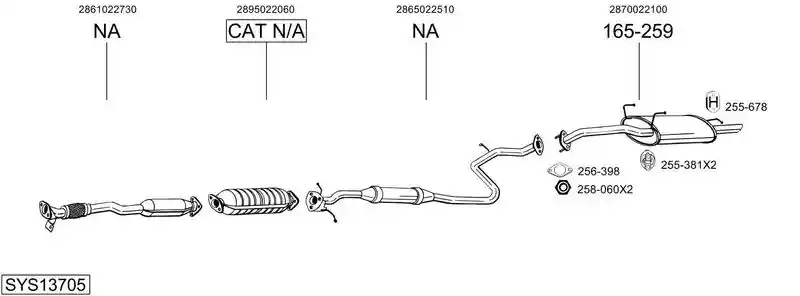 BOSAL SYS13705