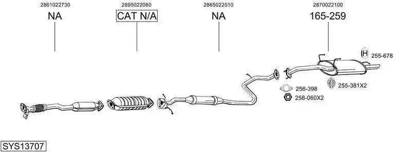 BOSAL SYS13707