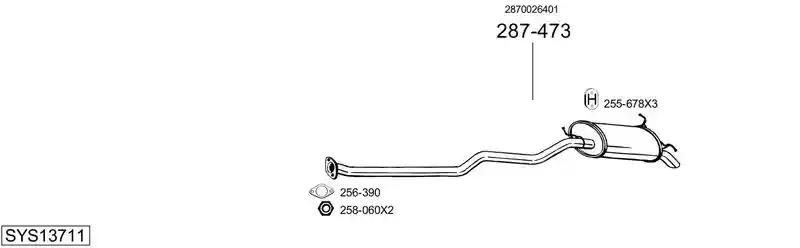 BOSAL SYS13711