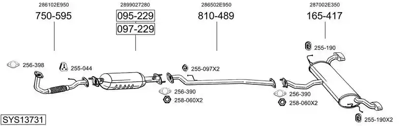BOSAL SYS13731