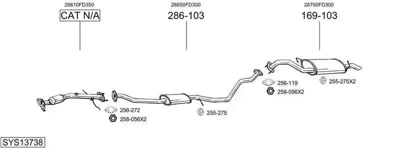 BOSAL SYS13738