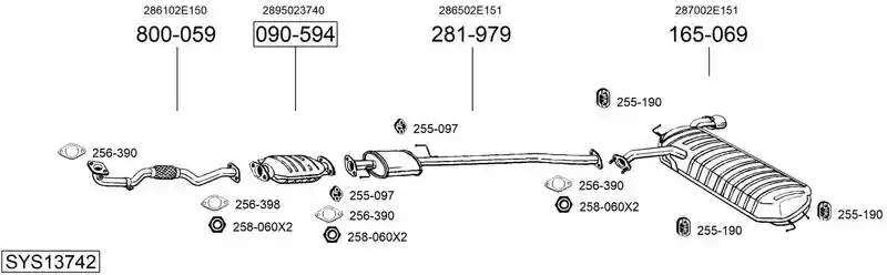 BOSAL SYS13742