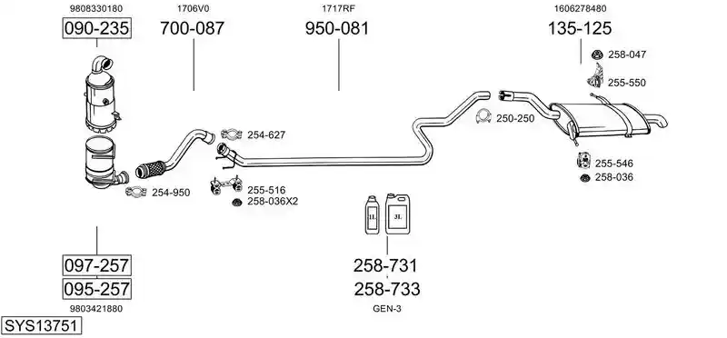 BOSAL SYS13751