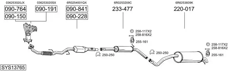 BOSAL SYS13765