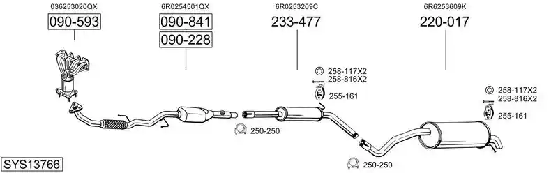 BOSAL SYS13766