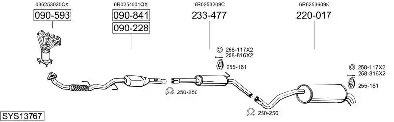 BOSAL SYS13767