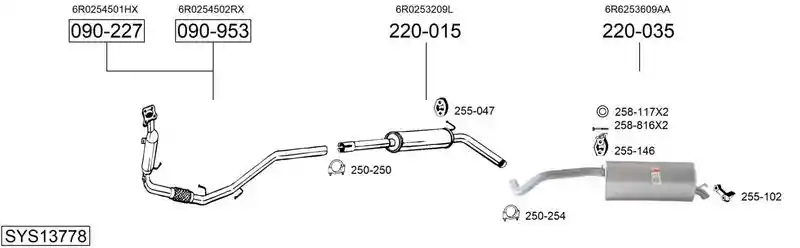 BOSAL SYS13778