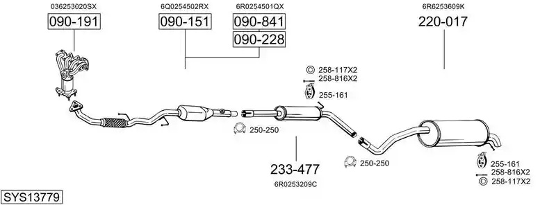 BOSAL SYS13779
