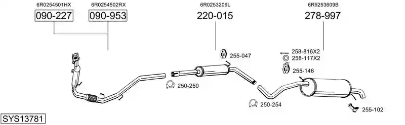 BOSAL SYS13781