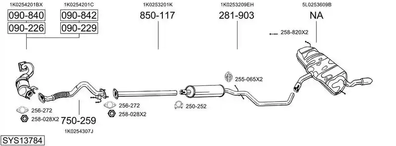 BOSAL SYS13784