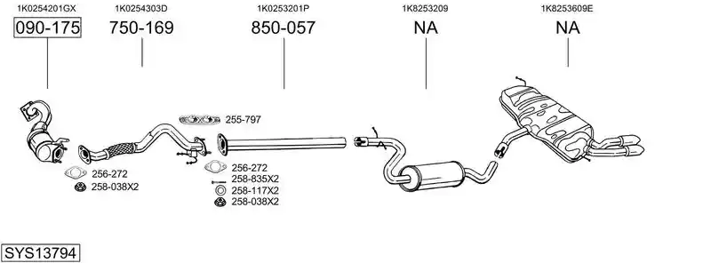 BOSAL SYS13794