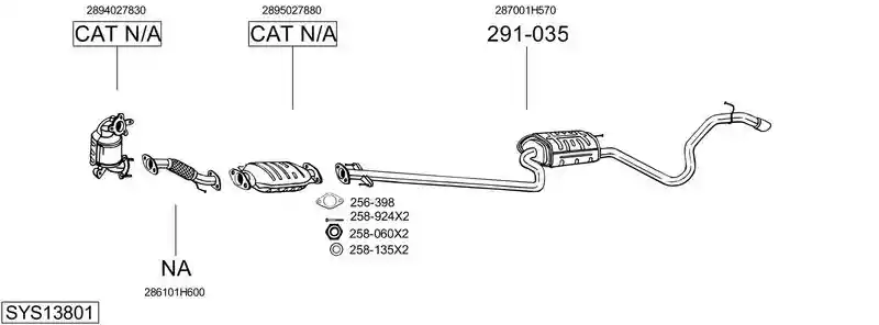 BOSAL SYS13801